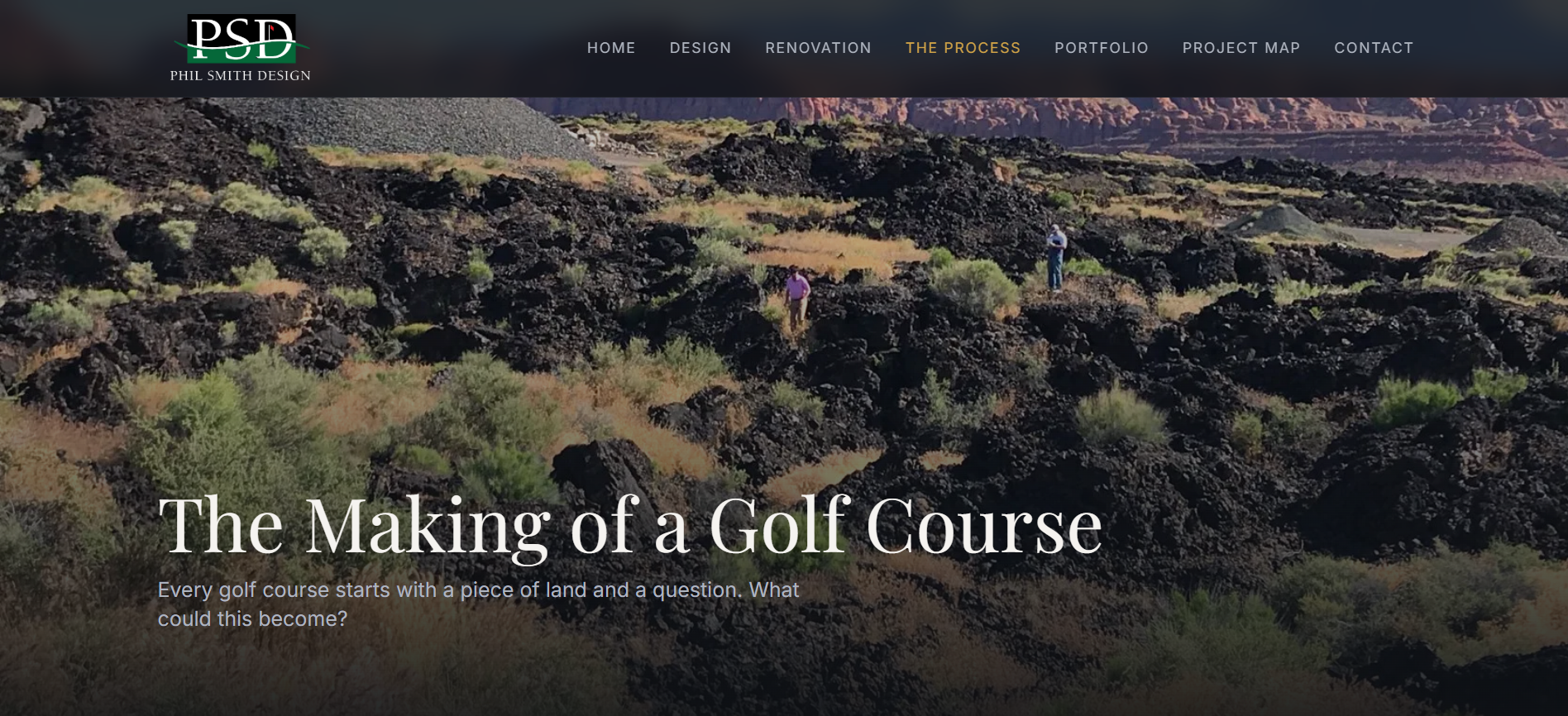 Phil Smith Golf Design process page